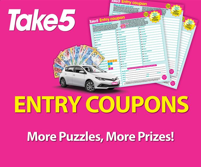 Take 5 Magazine online puzzle entry coupons